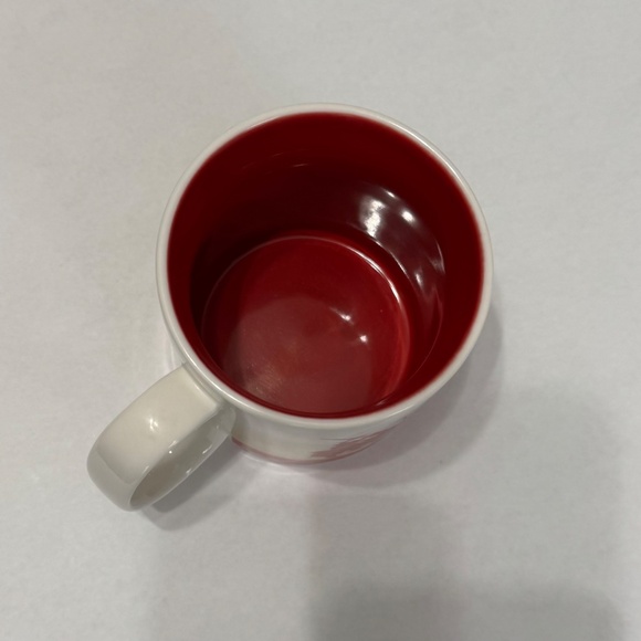 Starbucks Korea Mask 2012 16oz Global Icons Coffee Mug Red Inside - Picture 3 of 5